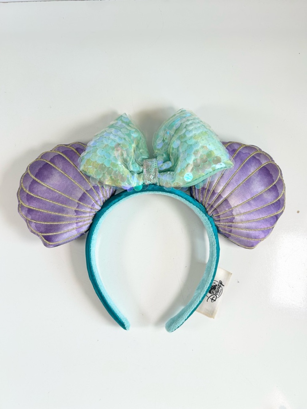 Disney Parks Little Mermaid Ariel Minnie Ears Headband with Ariel’s Autograph